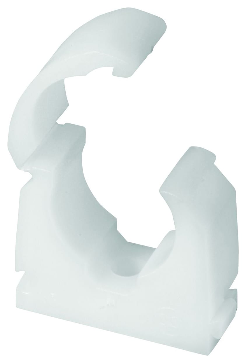 Primaflow Talon White Plastic Pipe Clips 15mm Pack Of 50 Wickes.co.uk