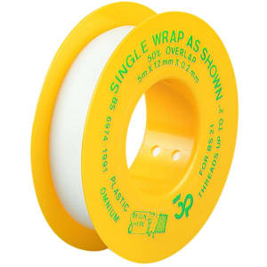 Image of Primaflow PTFE Gas Tape - 12mm X 5m