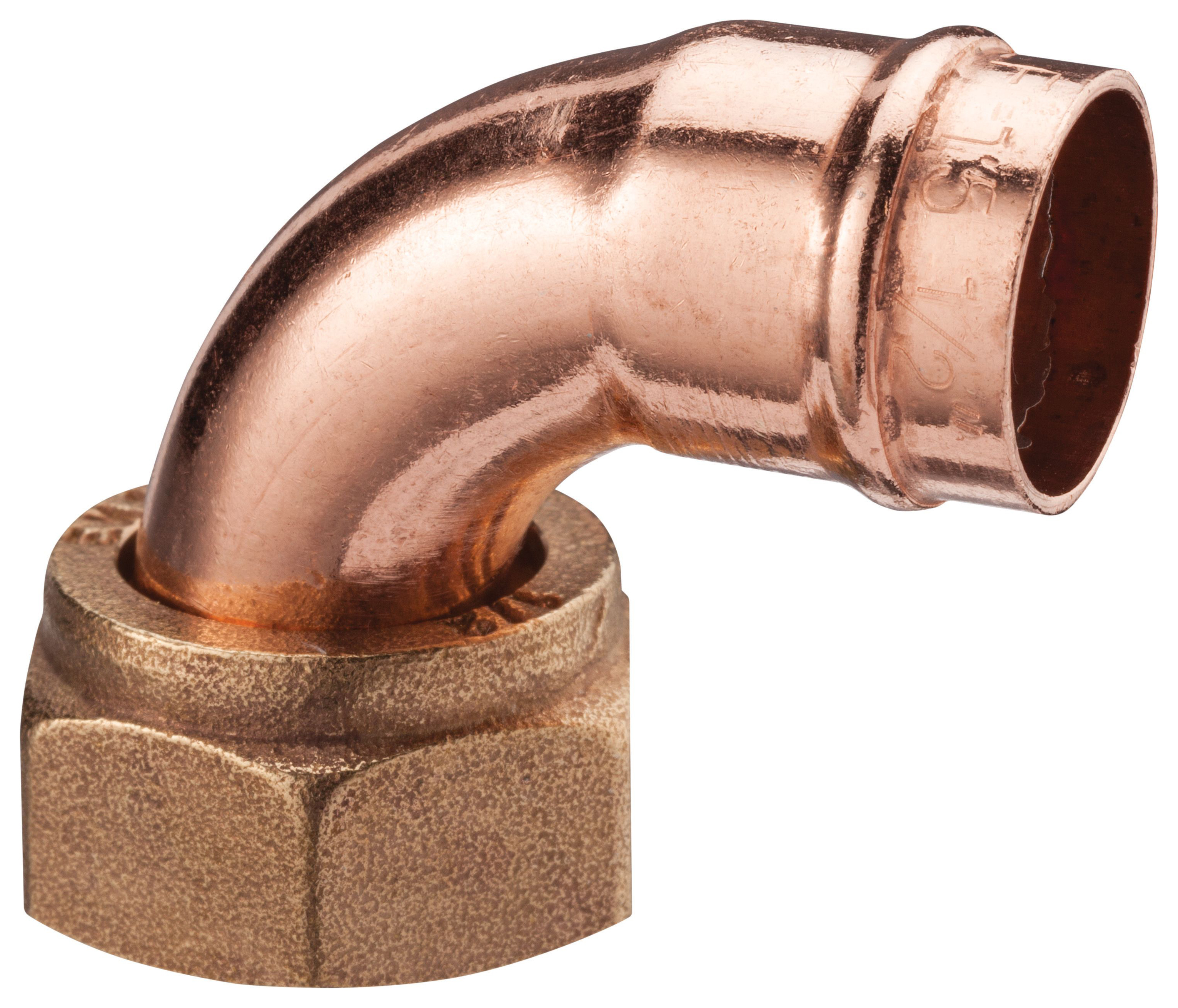 Primaflow Copper Solder Ring Bent Tap Connector - 1/2in X 15mm