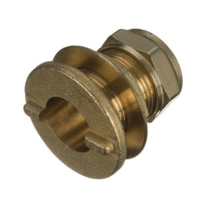 Primaflow Brass Compression Flang Tank Connector - 15mm