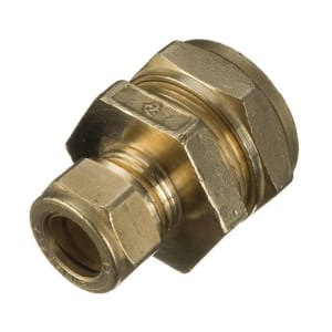 Primaflow Brass Compression Reducer Coupling - 15 X 10mm Pack Of 2