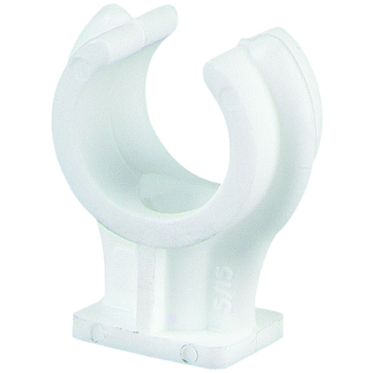 Image of Primaflow White Plastic Pipe Clips - 15mm Pack Of 5