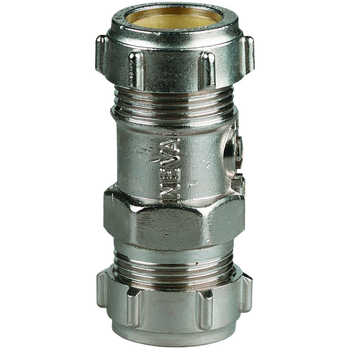 Image of Primaflow Nickel Finsh Straight Service Valve - 22mm