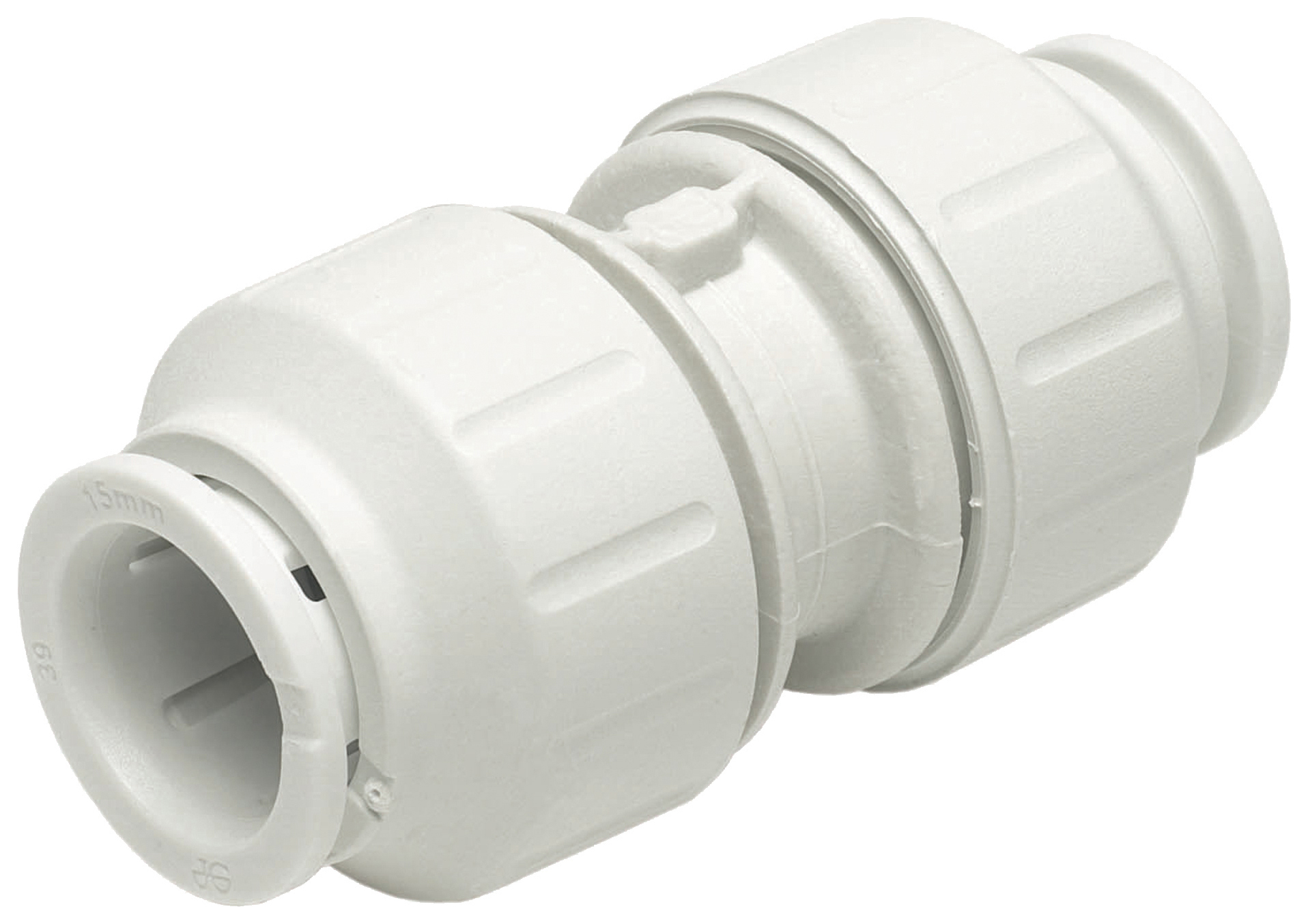 John Guest Speedfit PEM0415WP Straight Coupler - 15mm