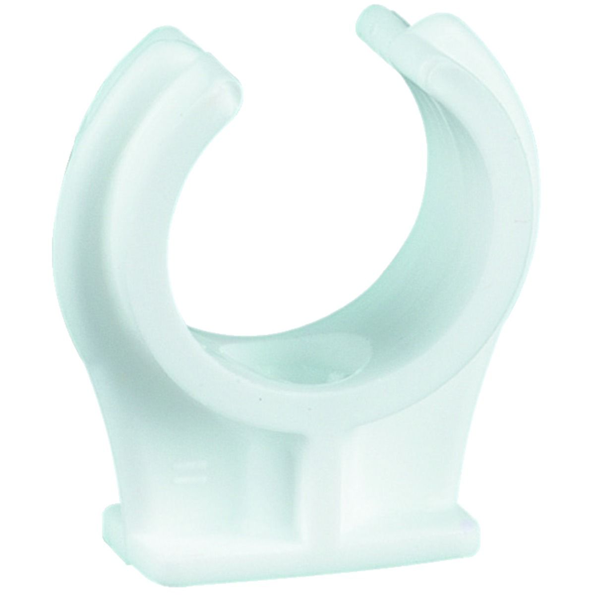 Image of Primaflow White Plastic Pipe Clips - 15mm Pack Of 20