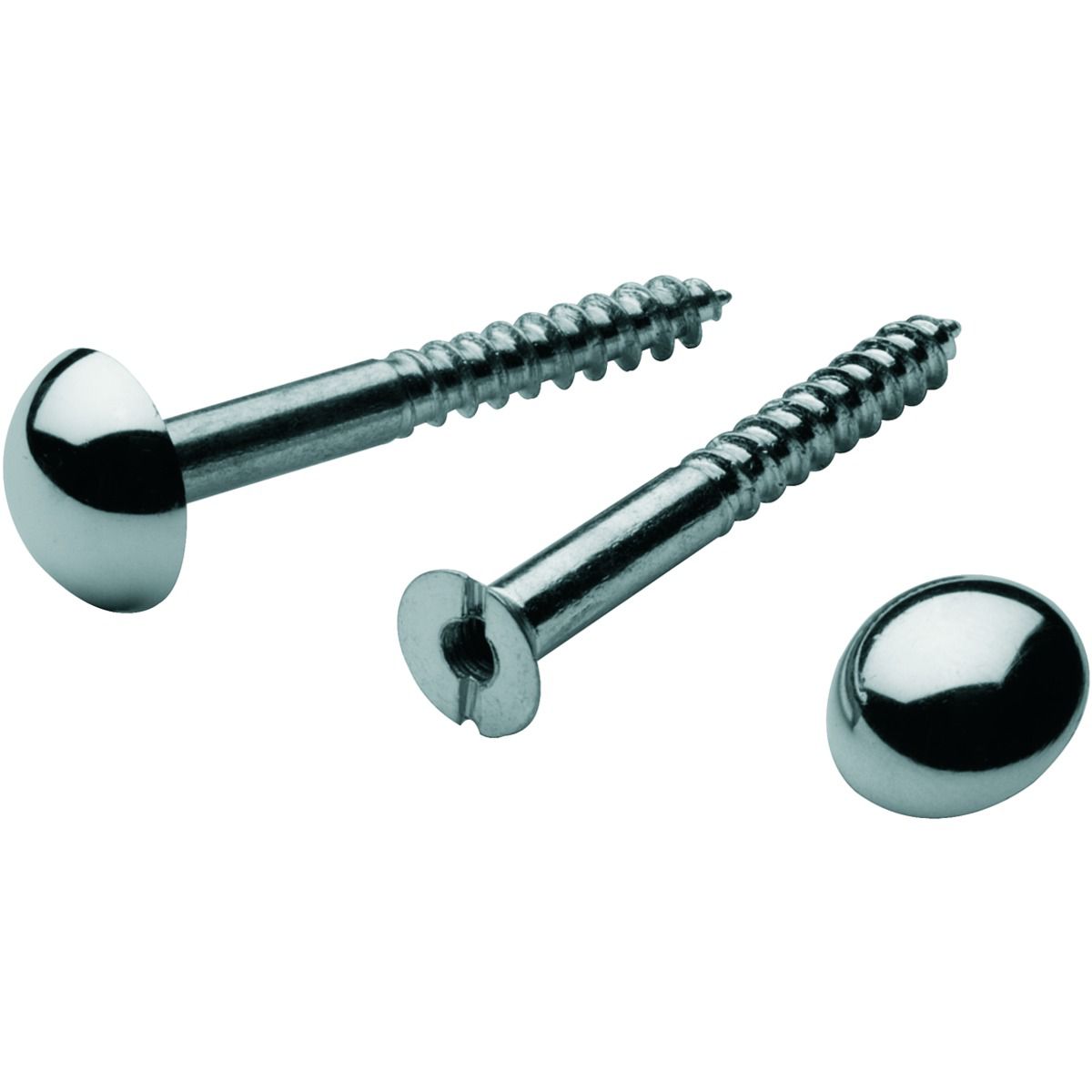 Wickes Mirror Screws - No 8 x 23mm Pack of 4