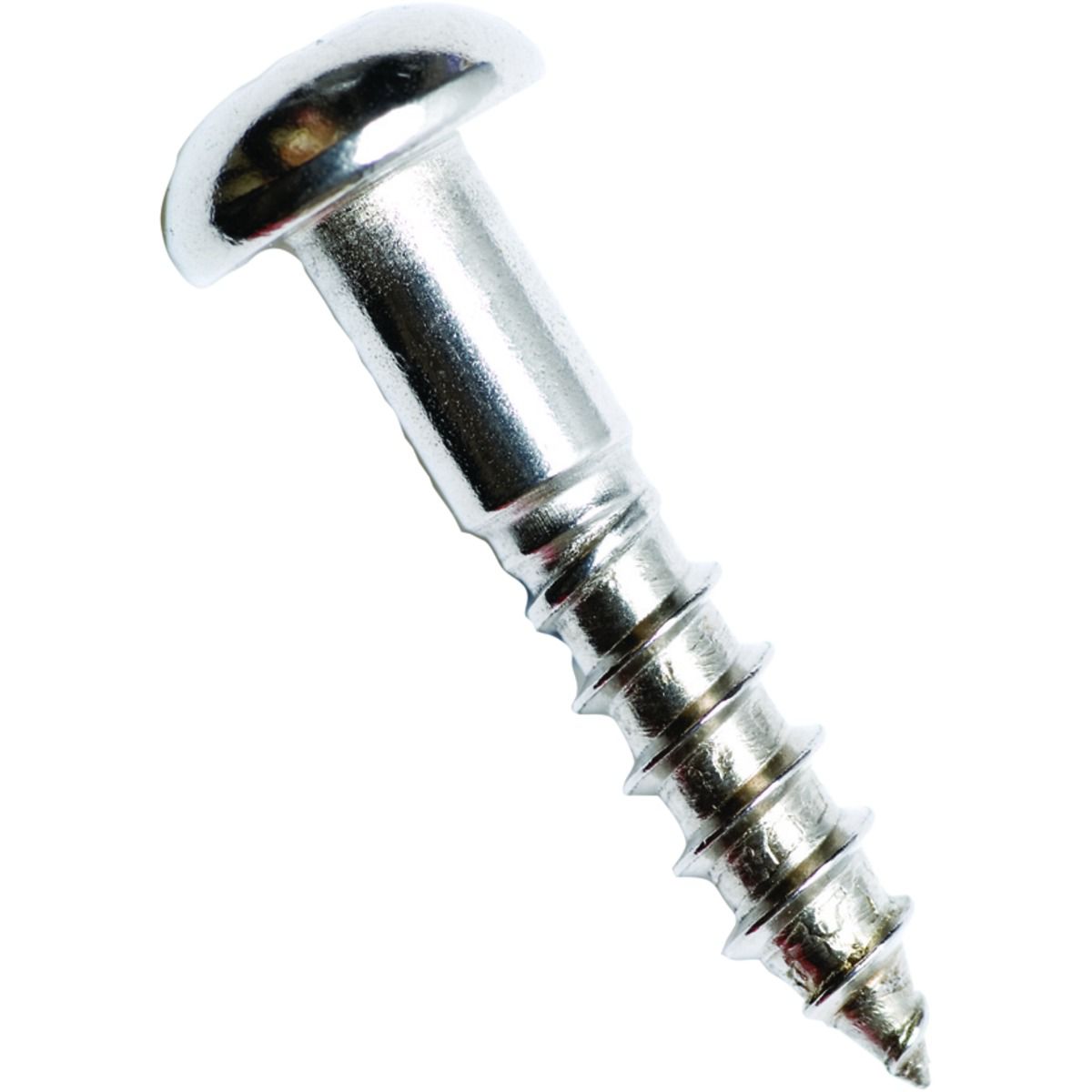 Wickes Stainless Steel Roundhead Woodscrews - No 10 x 23mm Pack of 10