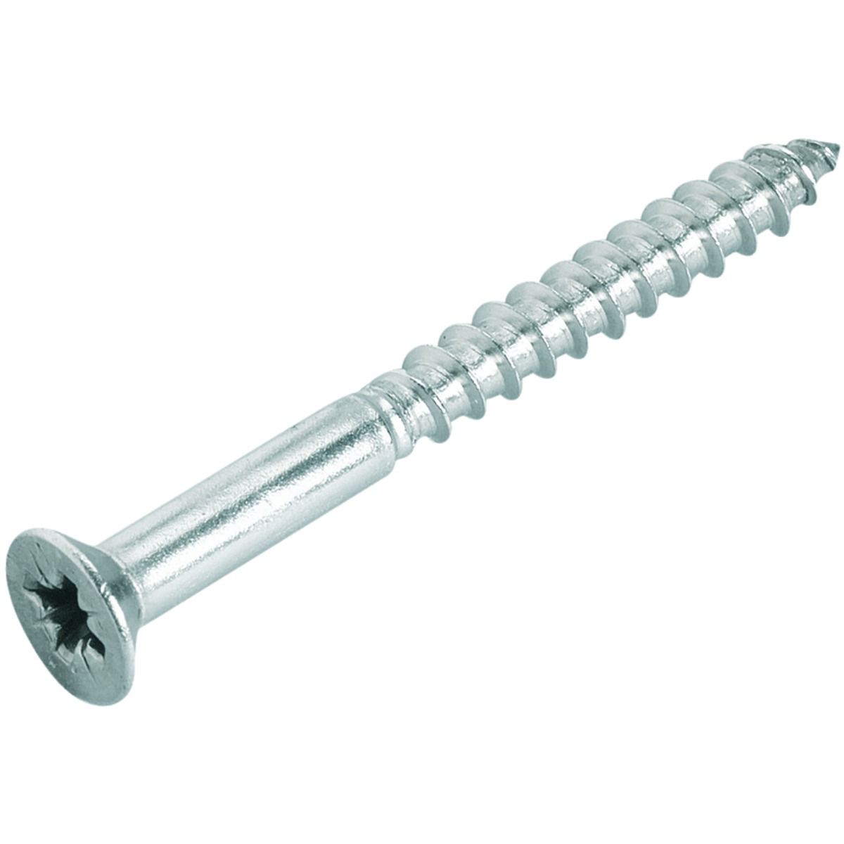 Wickes Stainless Steel Countersunk Woodscrews - No 8 x 32mm Pack of 10