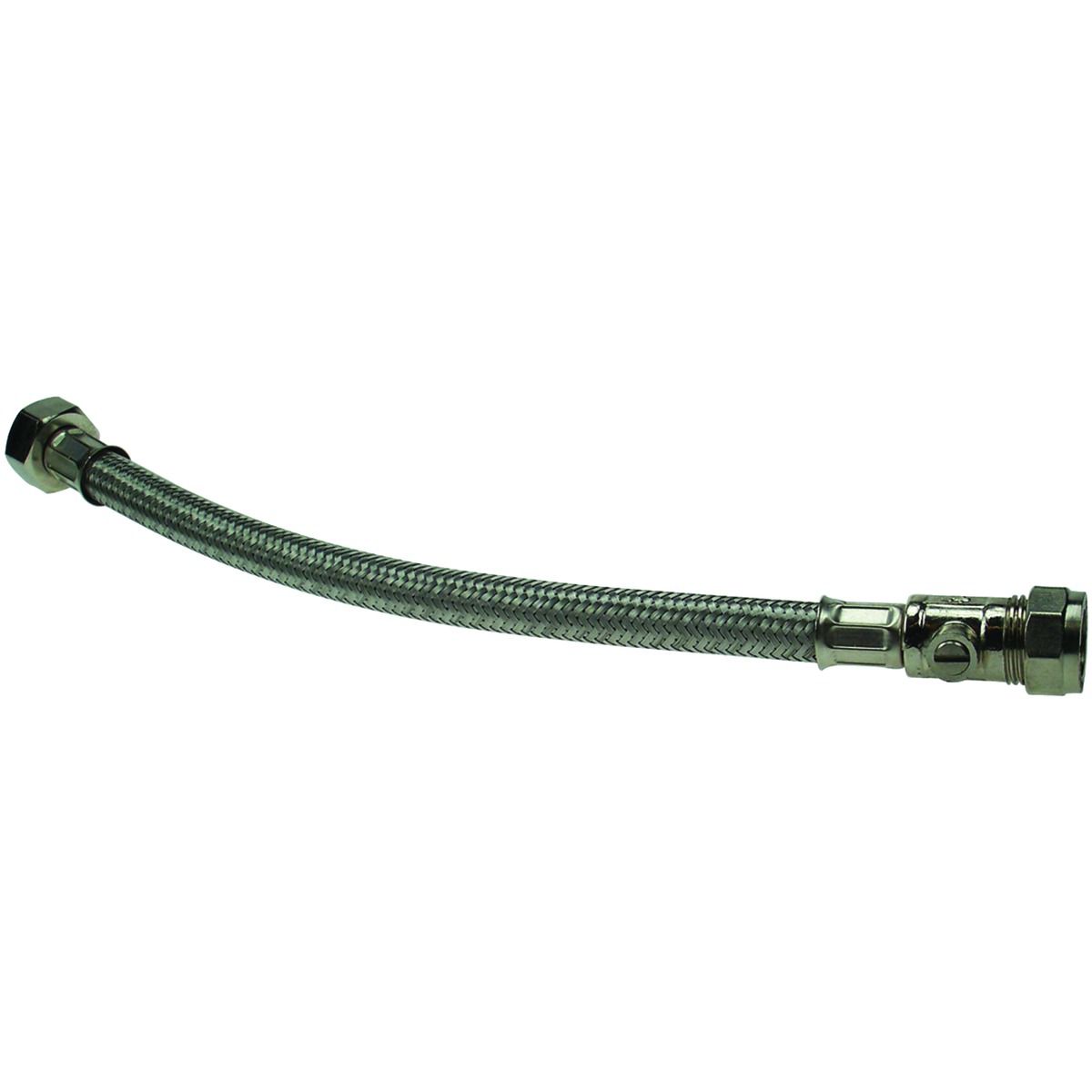 Primaflow Flexible Tap Connector With Service Valve - 15 X 12 X 300mm