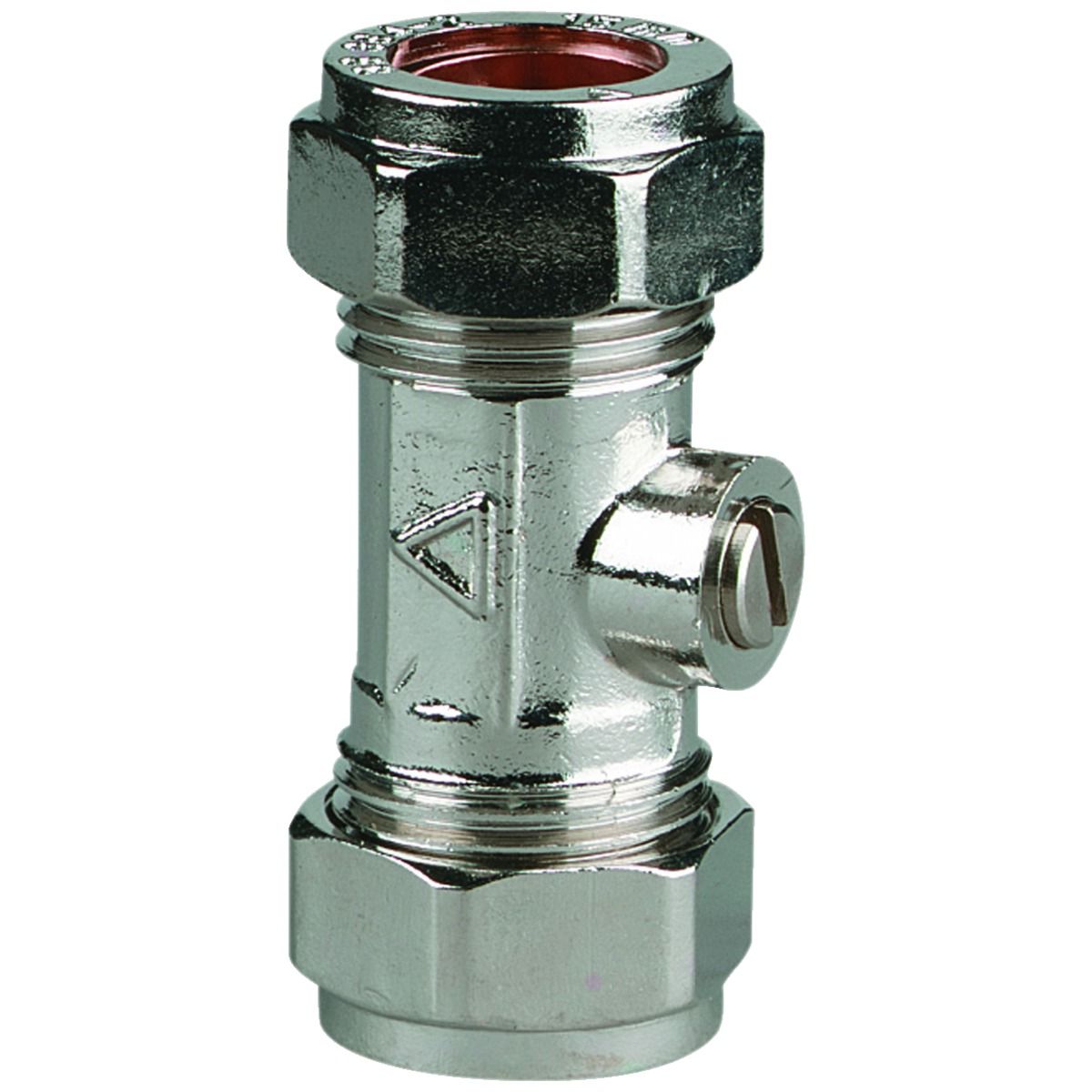 Image of Primaflow Chrome Plated Isolating Valve - 15mm Pack Of 10