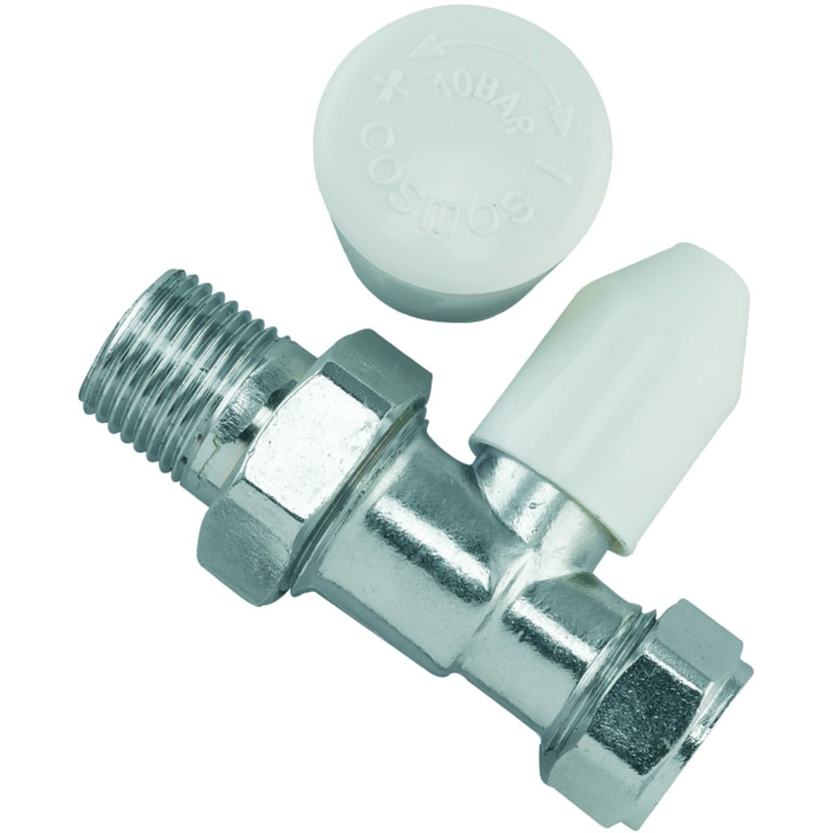 Image of Primaflow 15mm Straight Thermostatic Radiator Valve - White