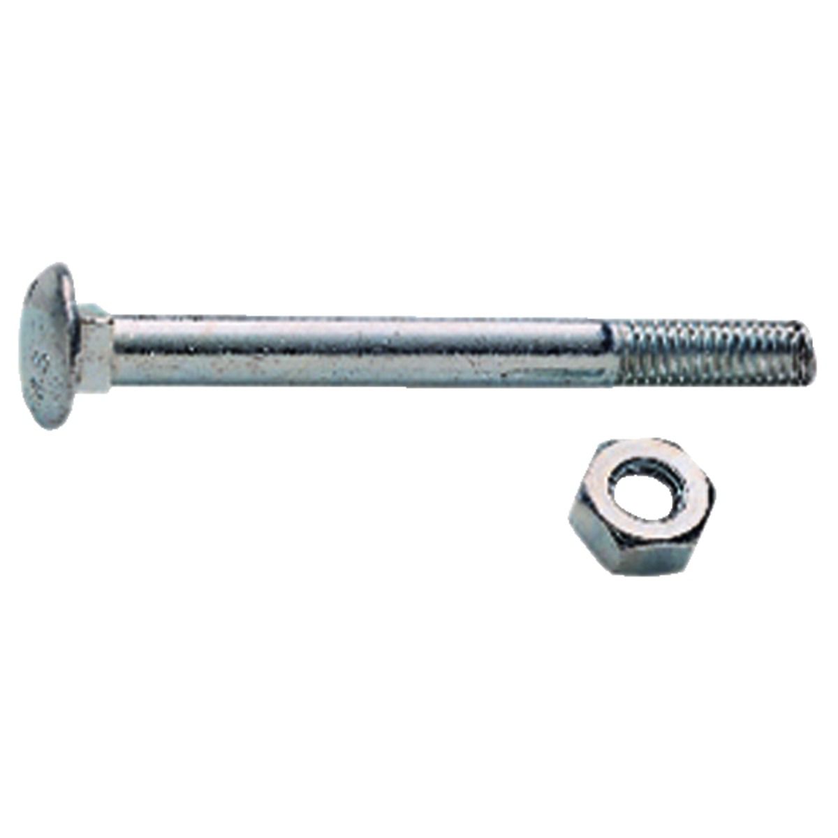 Wickes Carriage Bolt Nut & Washer - M12 x 200mm Pack of 2