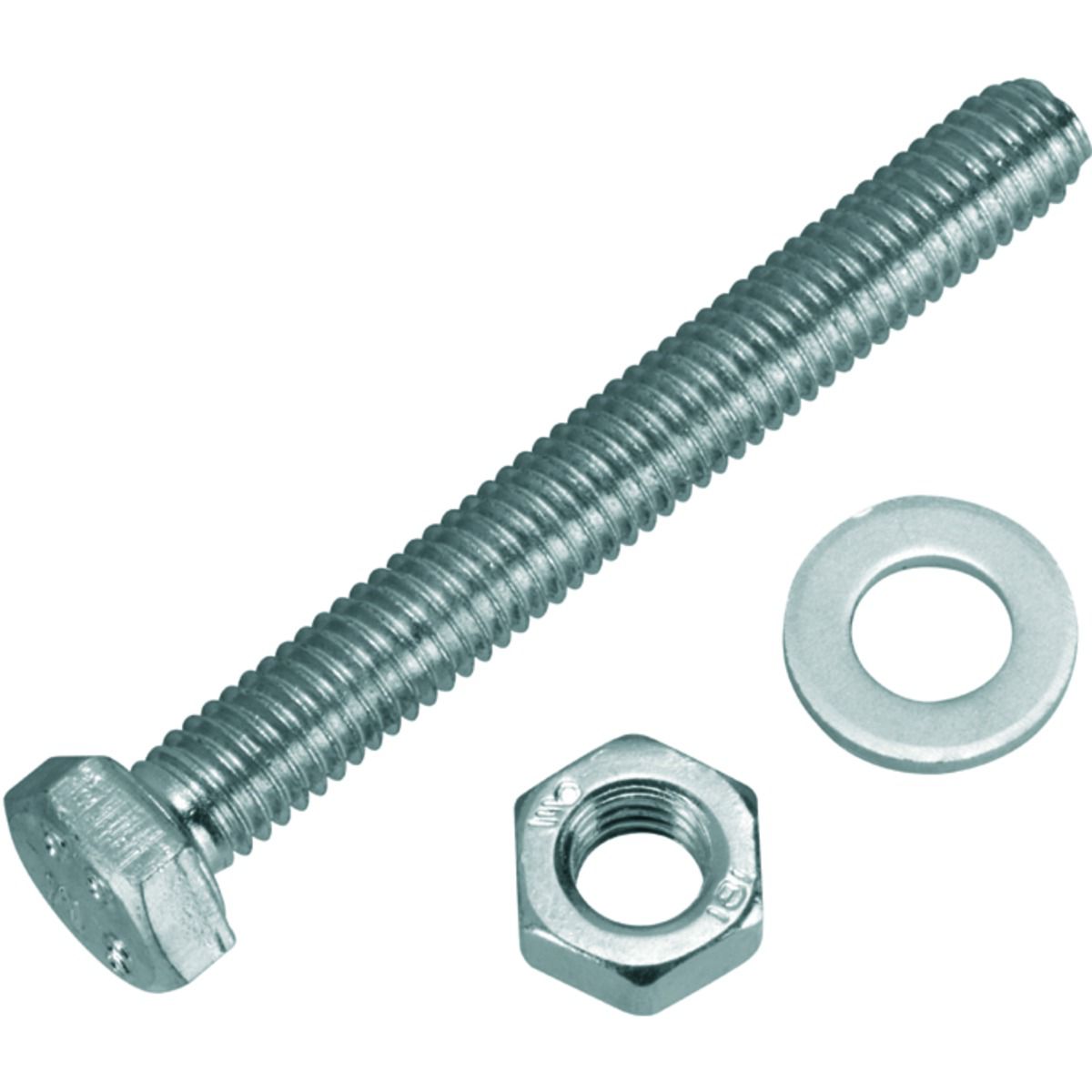 Wickes Hexagonal Set Screws - M6 x 50mm - Pack of 10