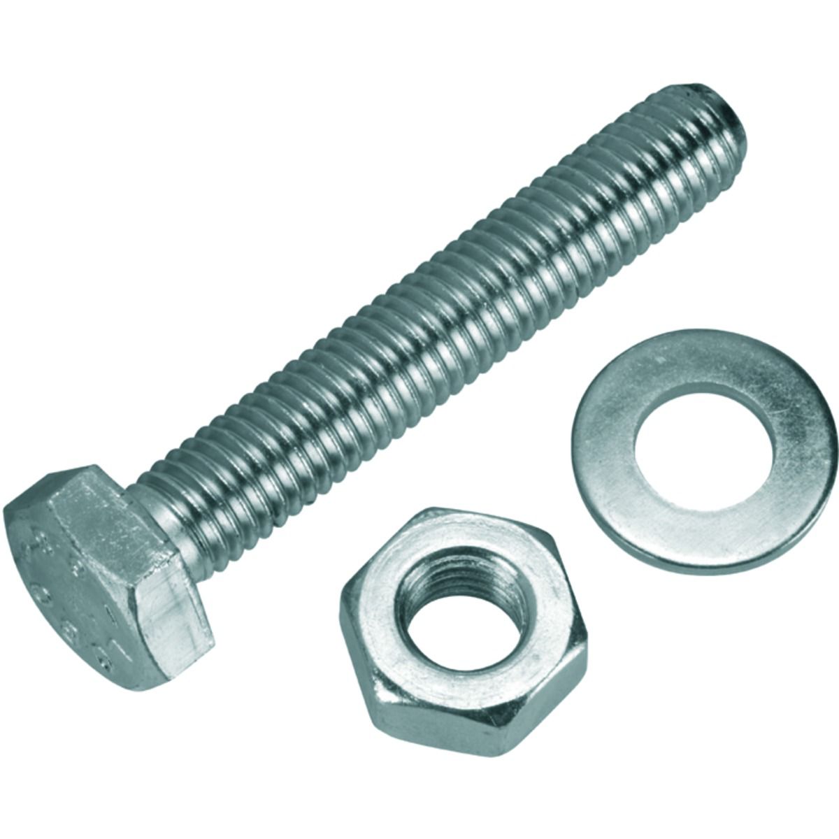 Wickes Hexagonal Set Screws - M10 x 60mm - Pack of 4