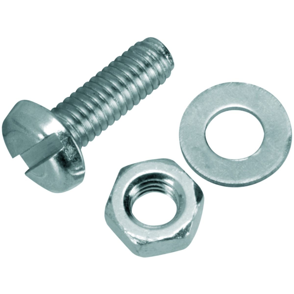 Image of Wickes Machine Screws With Nut & Washer - M4 x 12mm Pack of 10