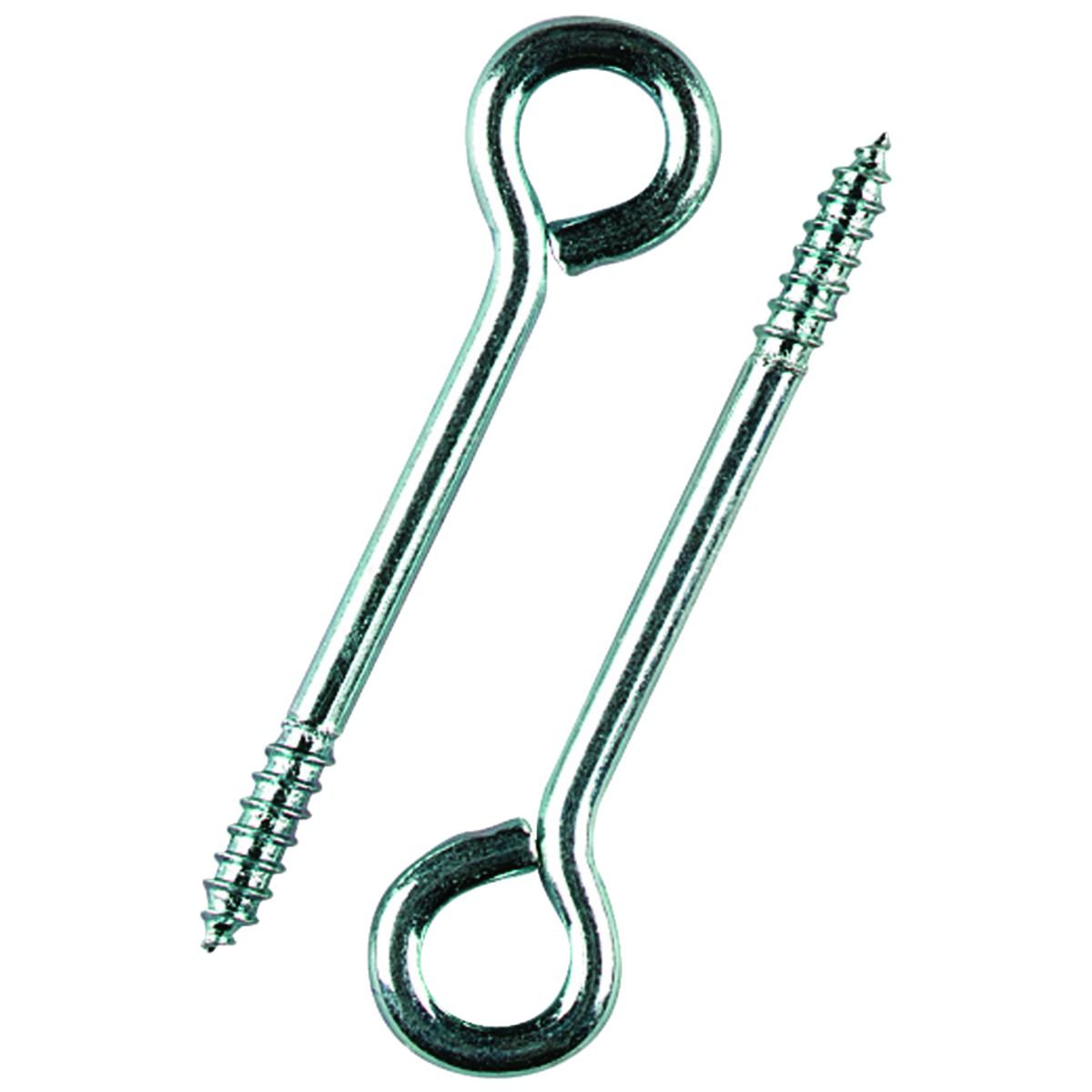 Image of Wickes 75mm Zinc Plated Vine Eye Screws - Pack of 10