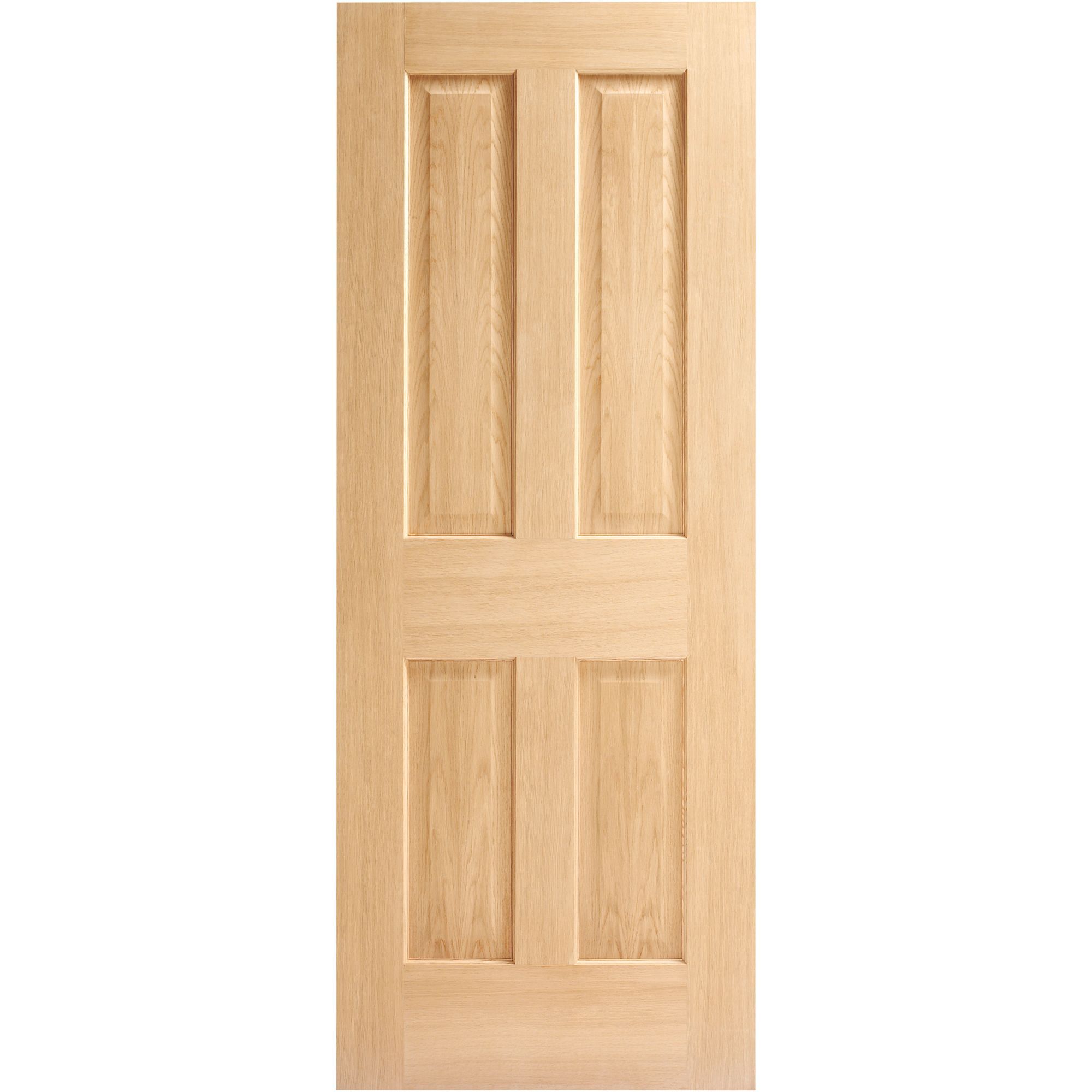 Image of Wickes Cobham Oak Veneer 4 Panel Internal Door - 1981 x 686mm