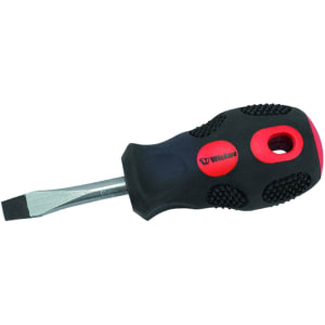 Wickes 6mm Soft Grip Stubby Slotted Screwdriver - 38mm