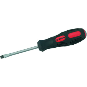 Wickes 5mm Soft Grip Slotted Screwdriver - 75mm