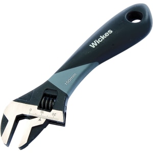 Wickes Smooth Grip Adjustable Wrench - 152mm (6")