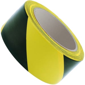 Wickes Hazard Tape - Yellow & Black 50mm x 33m