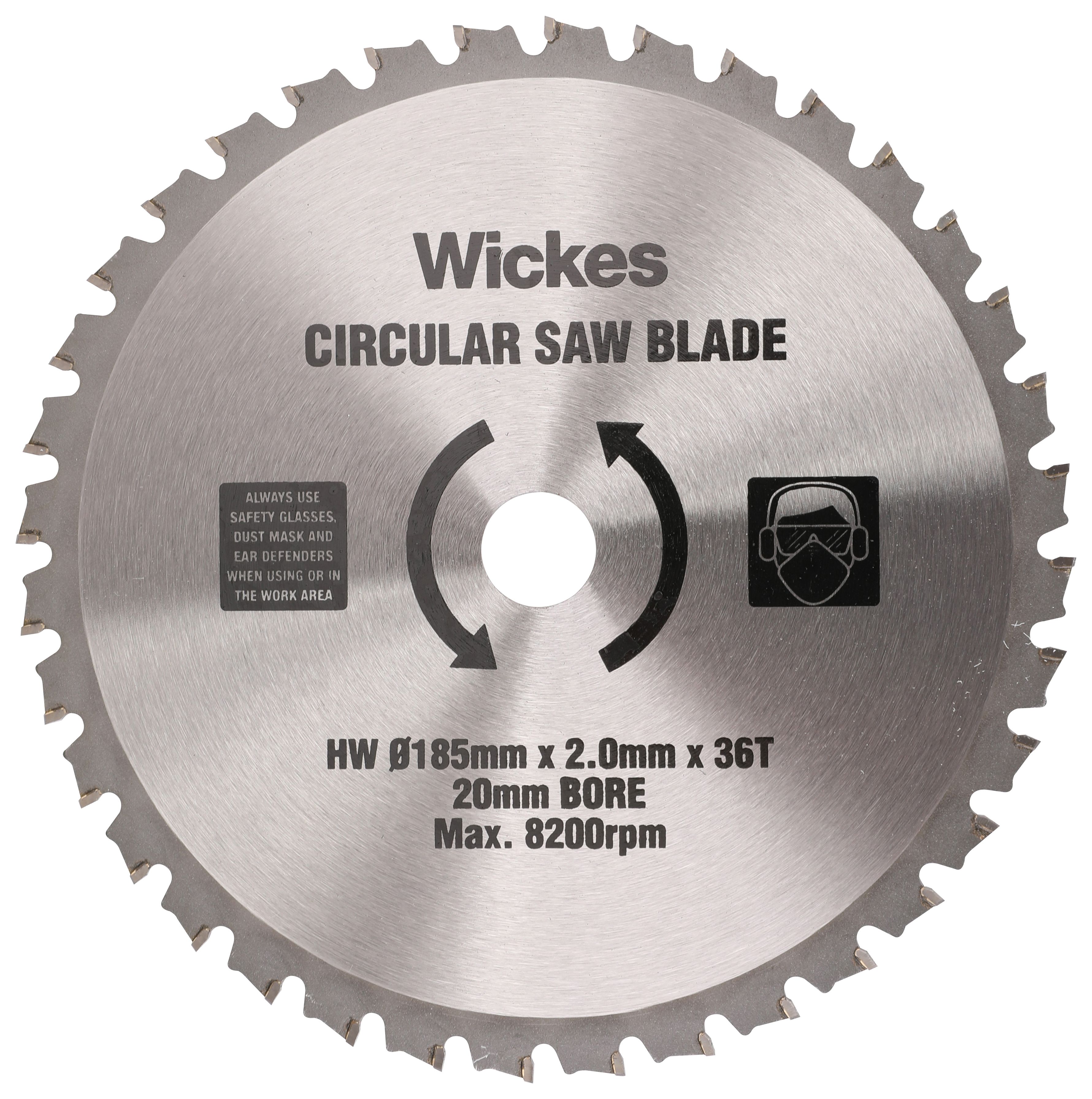 Wickes 36 Teeth Universal Wood Circular Saw Blade - 185 X 20mm