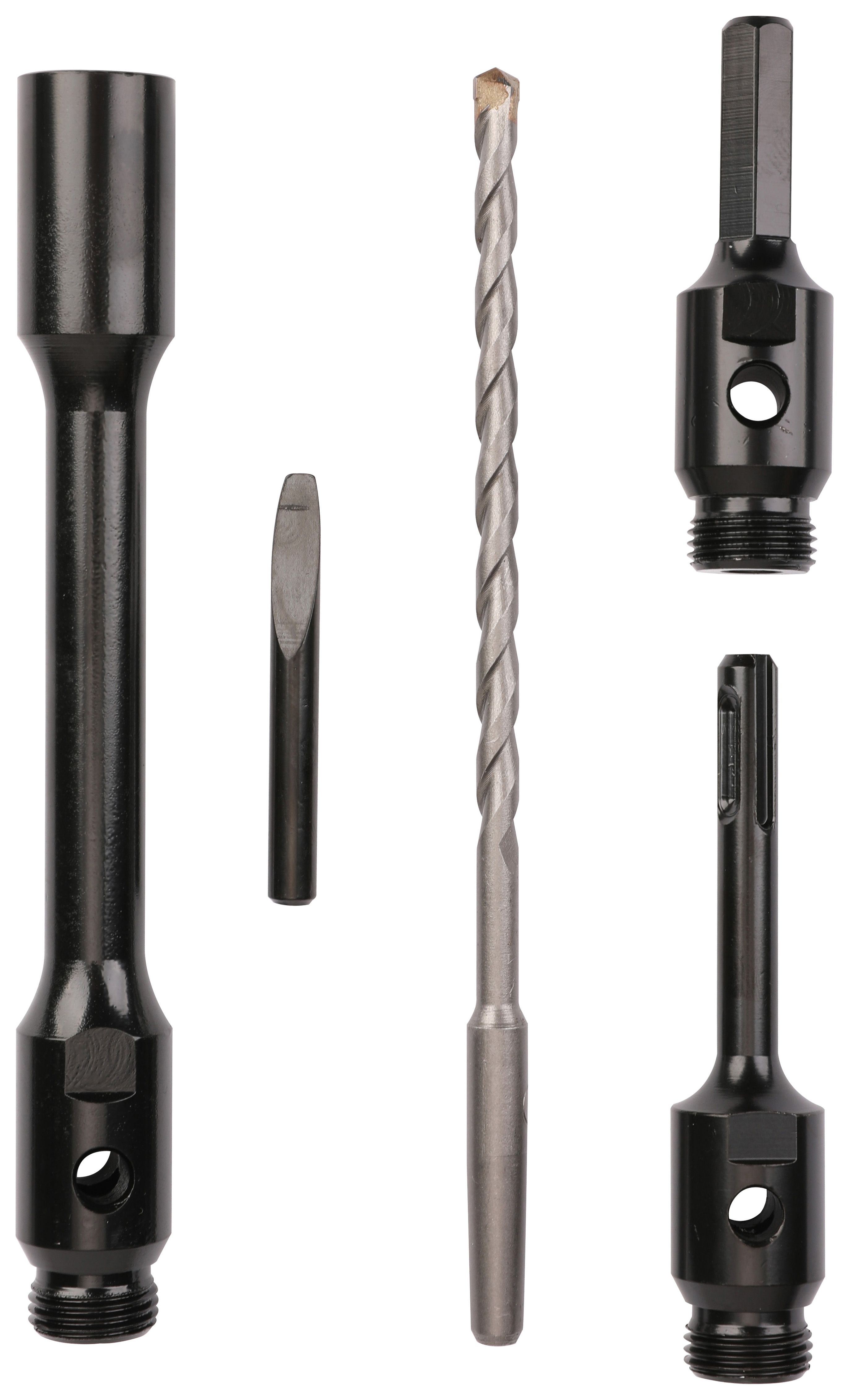 Wickes 5 Piece Diamond Core Drill Bit Accessory Set