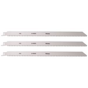 Wickes Reciprocating Saw Blades for Wood 300mm - Pack of 3