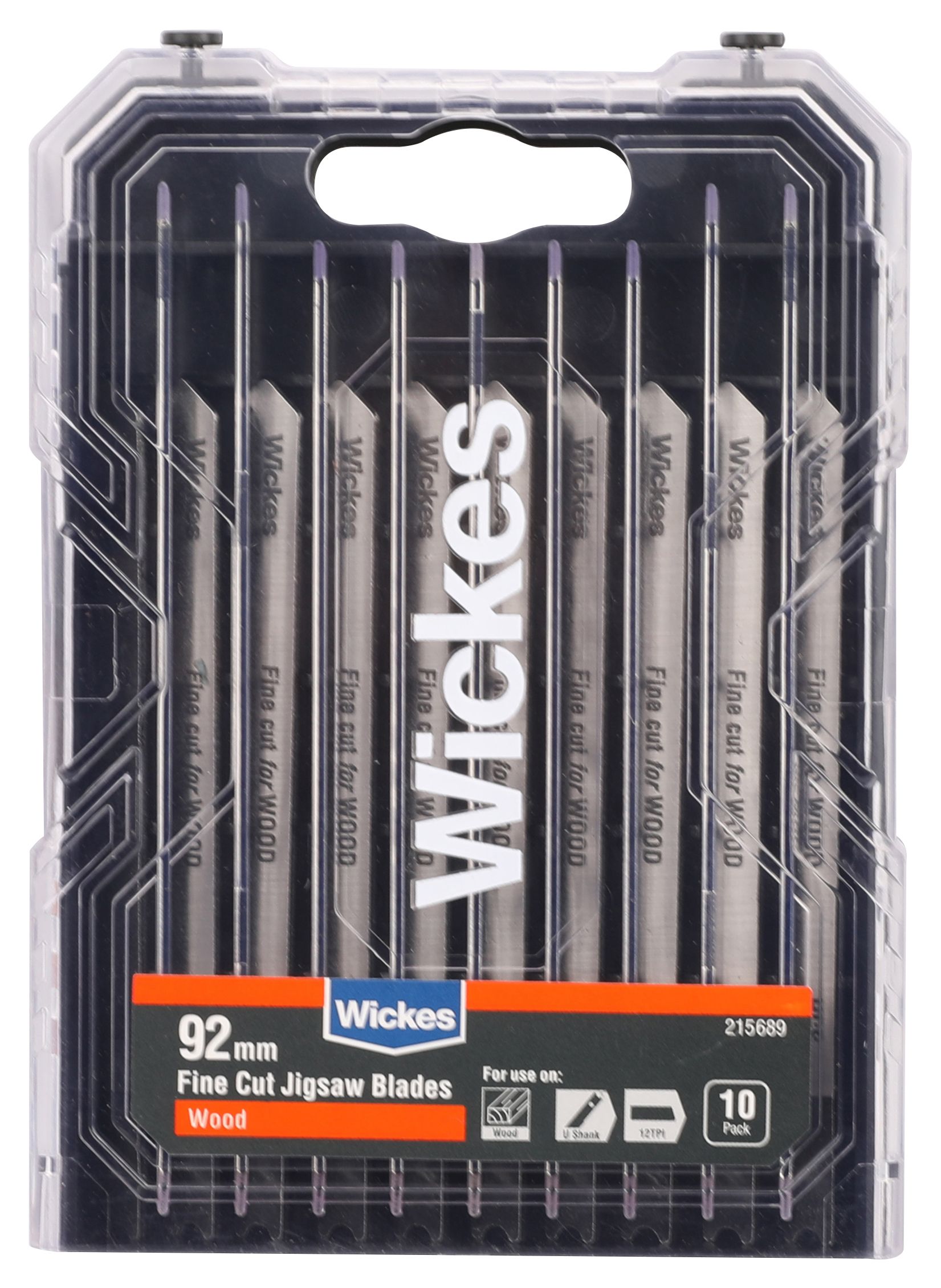 Wickes Universal Fine Cut Jigsaw Blade For Wood - Pack Of 10