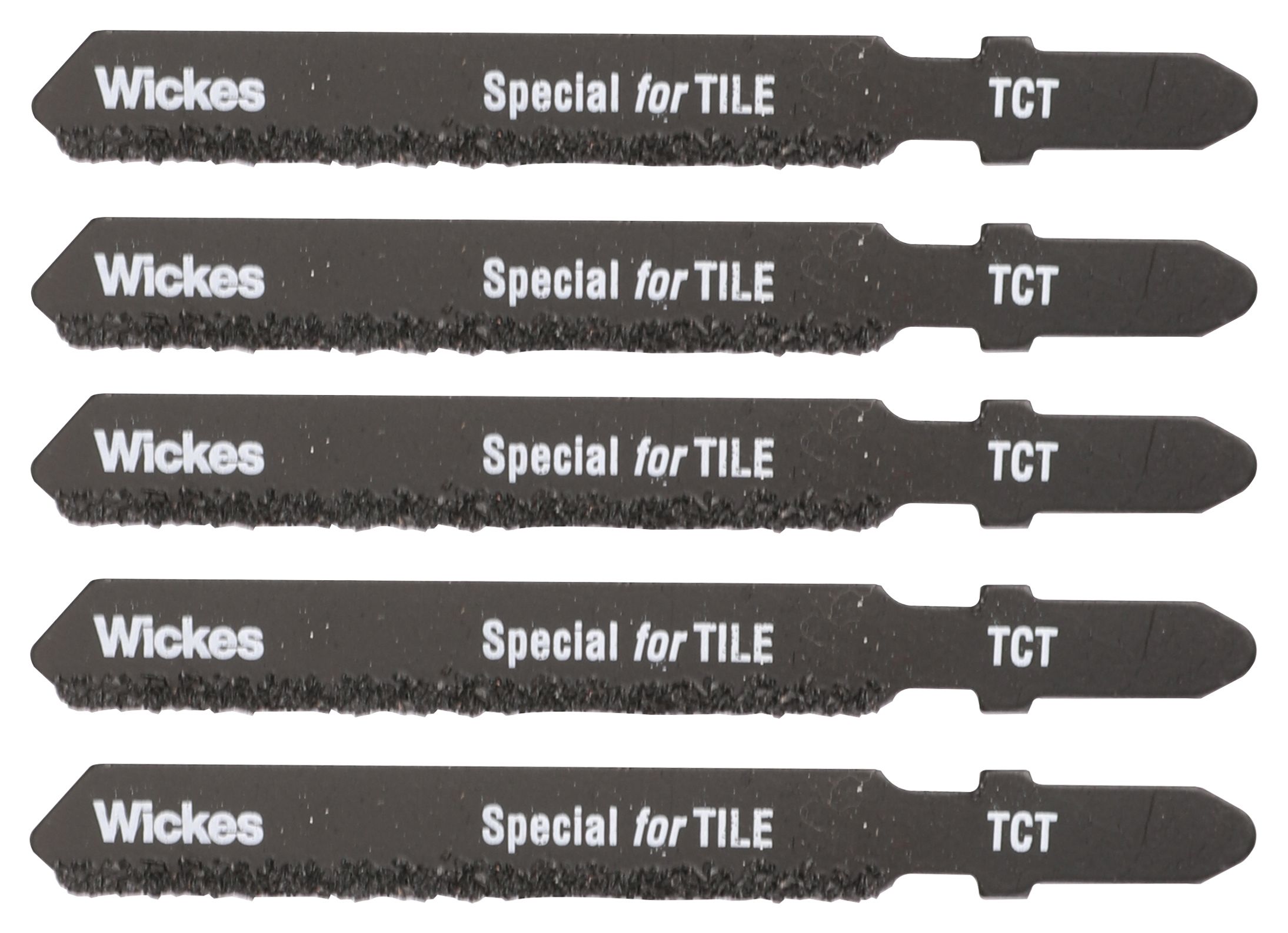 Wickes T Shank Tungsten Carbide Jigsaw Blade for Tile - Pack of 5