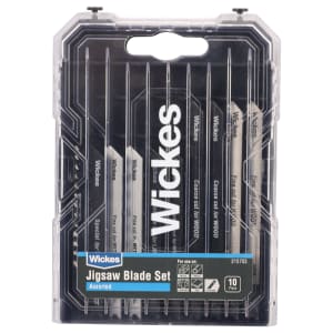 Wickes Assorted Universal Shank Jigsaw Blade - Pack Of 10