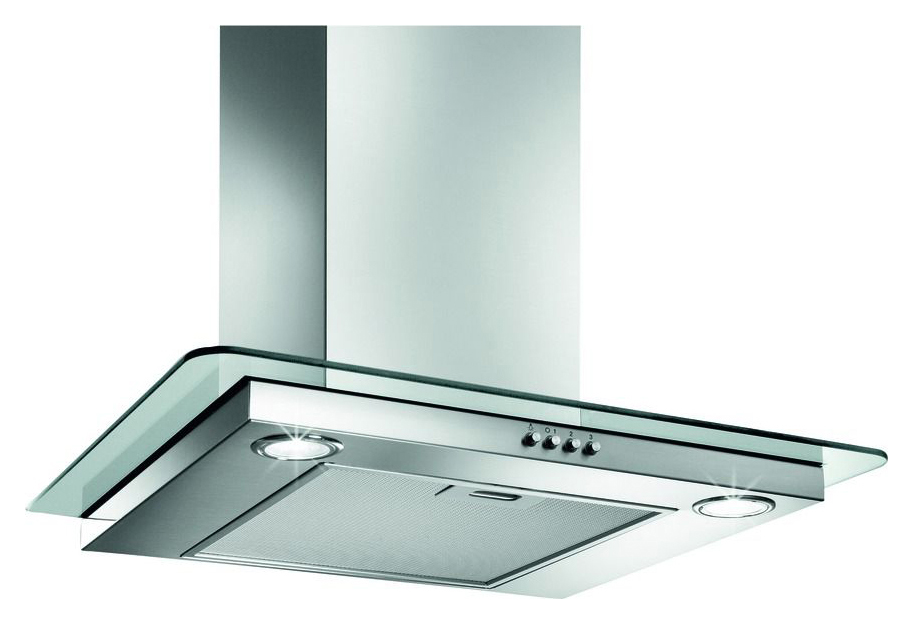 Wickes 60cm Flat Glass Designer Cooker Hood - Stainless Steel