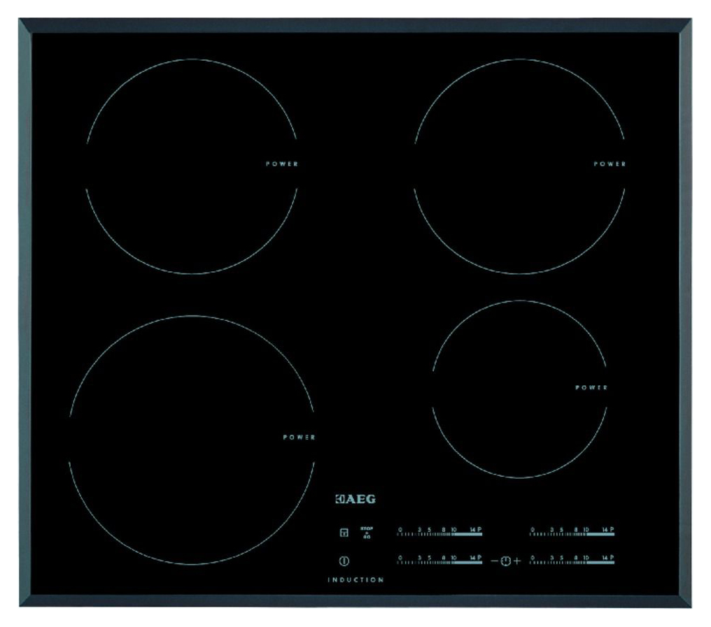 Image of AEG IKB64401FB 4 Zone Induction Hob Black - 60cm