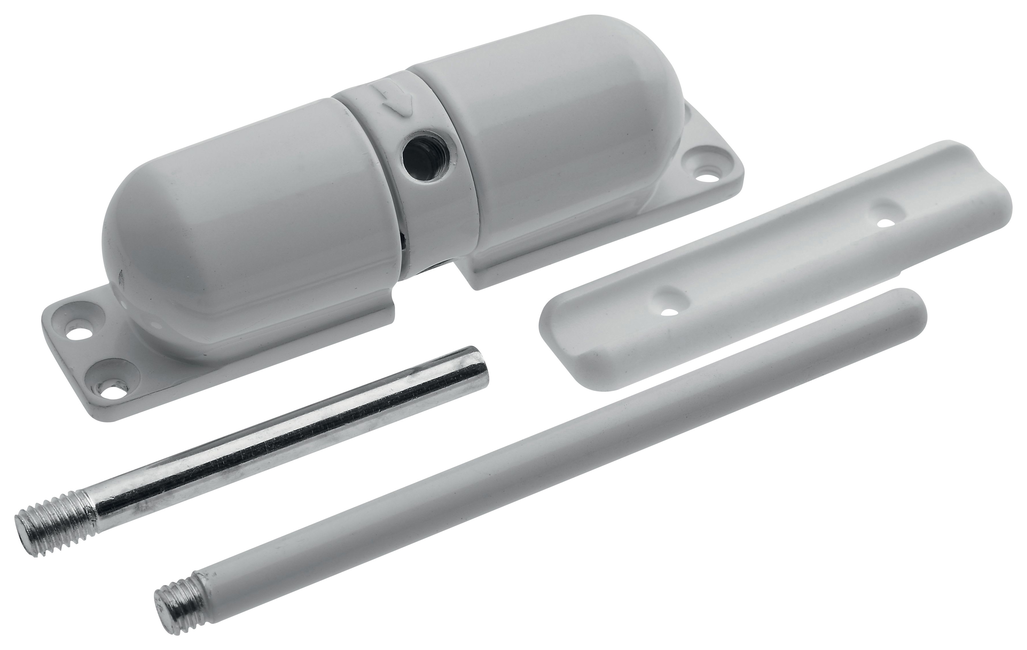 Image of Wickes Adjustable Spring Door Closer - White