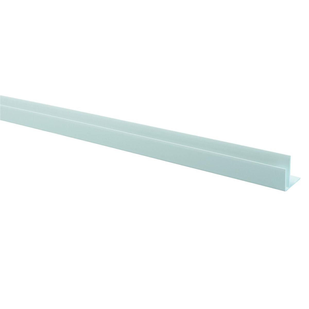 Wickes White PVCu Bottom Edge Cladding Trim - 2500mm