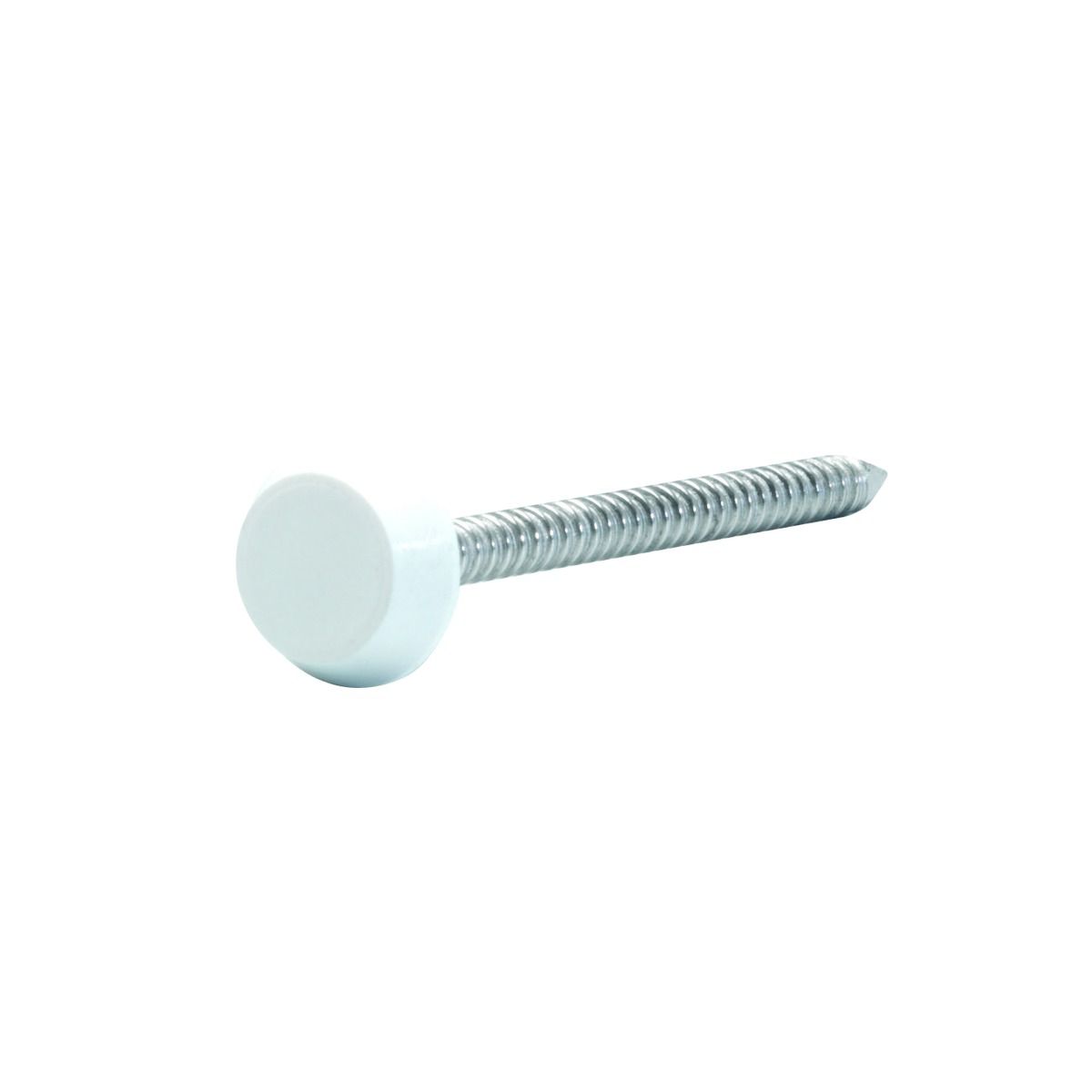 Image of Wickes PVCu White Fascia 30mm Fixing Nails - Pack of 100