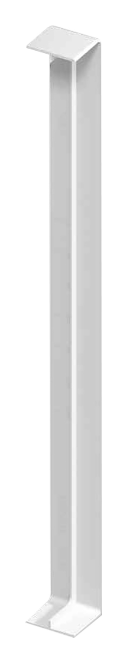 Image of Wickes PVCu White Fascia Butt Joint Trim - 450mm - Pack of 2