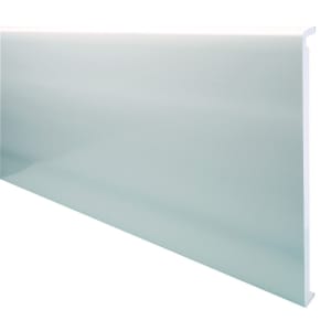 Wickes PVCu White Box End Board 18 x 450 x 1250mm