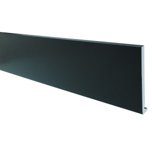 Wickes PVCu Black Fascia Board 18 x 225 x 2500mm