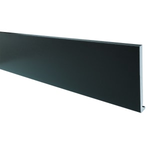 Wickes PVCu Black Fascia Board 18 x 225 x 4000mm