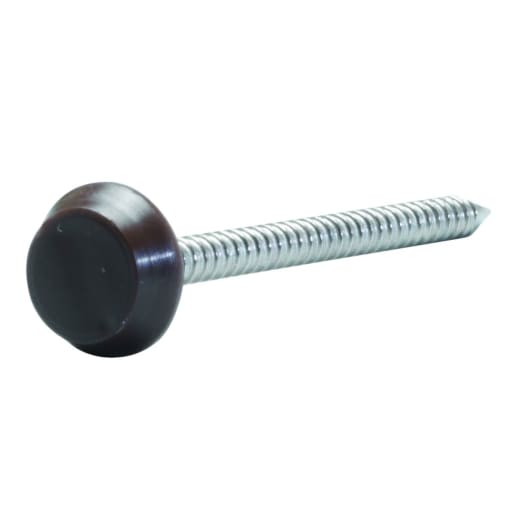 Wickes PVCu Rosewood Soffit Fixings Pins 30mm Pack