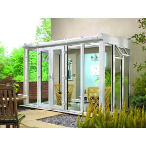 Wickes Lean Tofull Glass Conservatory - 8 x 4ft