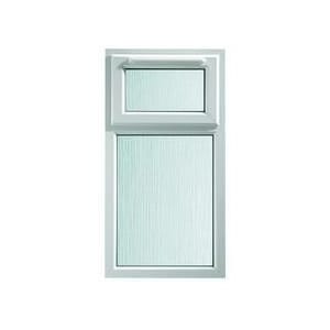 Euramax uPVC White Top Hung Obscure Glass Casement Window - 610 x 1010mm