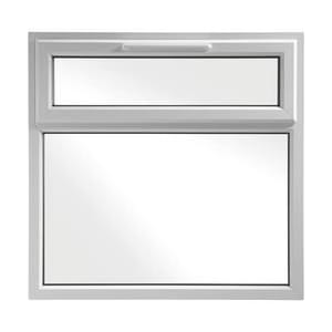 Euramax uPVC White Top Hung Casement Window - 1190 x 1160mm