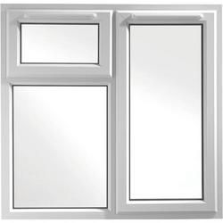 Euramax uPVC White Right Side Hung & Top Hung Casement Window - 1190 x 1160mm