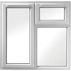 Euramax uPVC White Left Side Hung and Top Hung Casement Window - 1190 x 1160mm