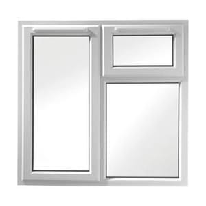 Euramax uPVC White Left Side Hung and Top Hung Casement Window - 1190 x 1160mm