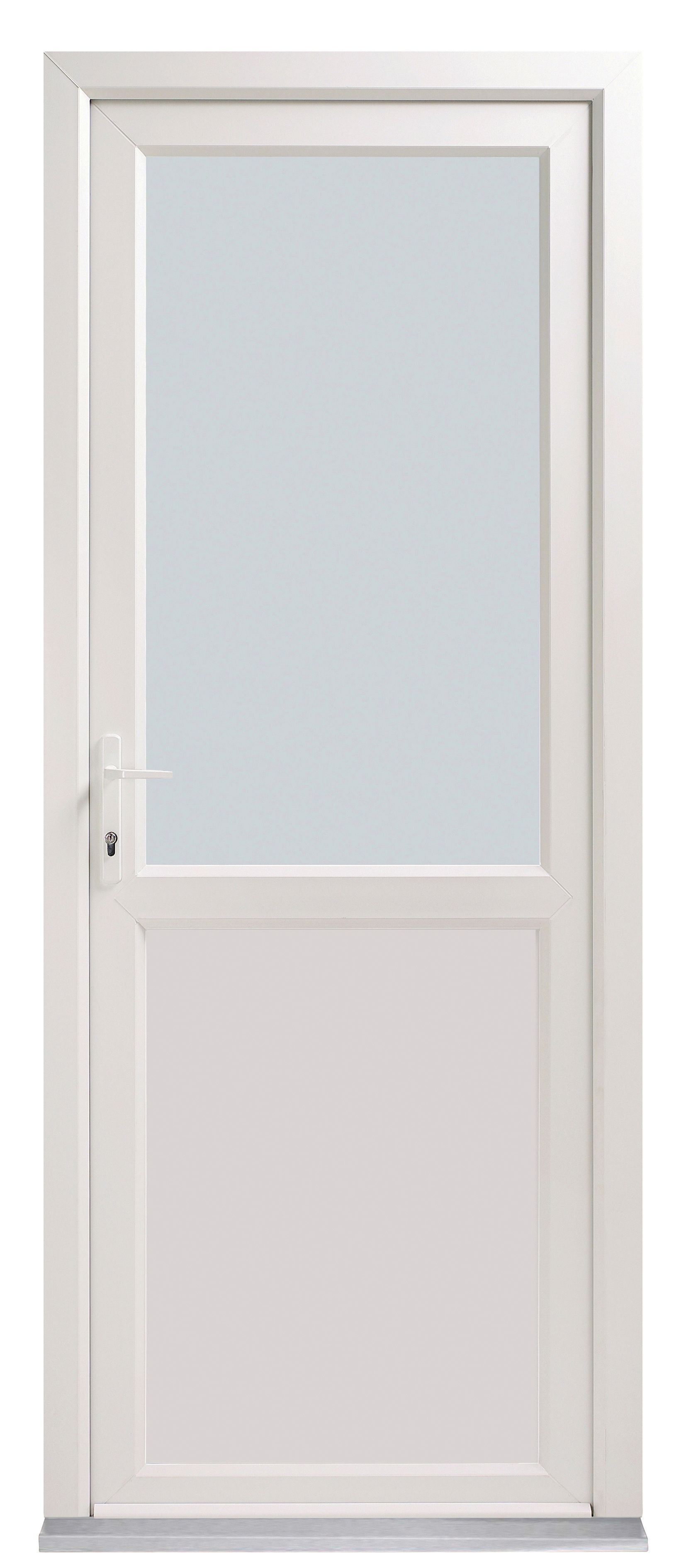 Image of Euramax Tamar Right Hand Hung Pre-hung uPVC White Door - 2085 x 920mm