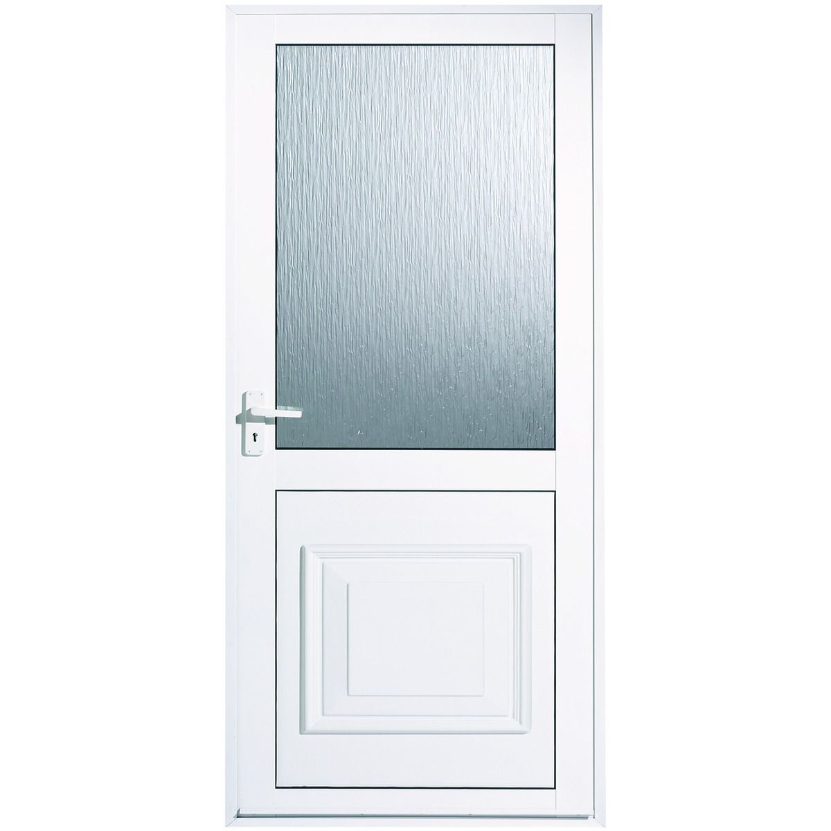 Image of Euramax Tyne Right Hand Hung White Glazed Aluminium Door - 1981 x 762mm