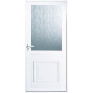 Euramax Tyne Right Hand Hung White Glazed Aluminium Door - 1981 x 762mm